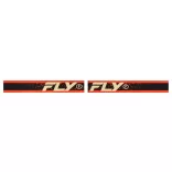 FLY RACING Zone szemüveg Black/Red/Cream ezüst tükrős