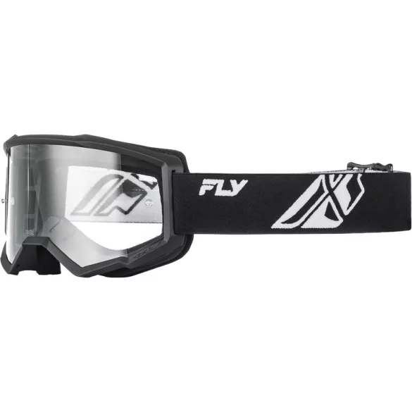 FLY Racing Focus  szemüveg Black-fehér viztiszta lencse