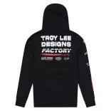 TROY LEE DESIGNS Factory kenguruzsebes kapucnis pulóver - Black
