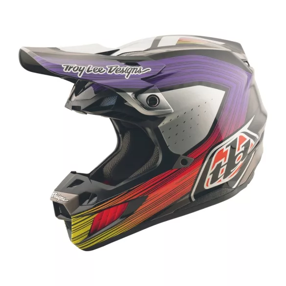 Troy Lee designs SE5 Carbon Stripes Black/Violet bukósisak