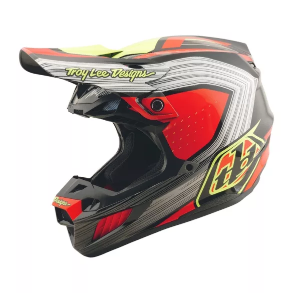 Troy Lee designs SE5 Composite Stripes Black/Infra Red bukósisak