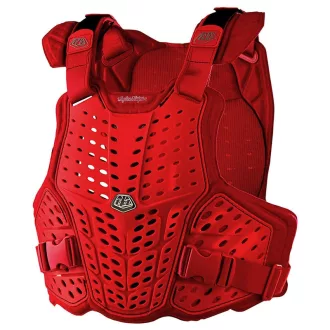   Troy lee designs rockfight ce chest páncél - solid piros színben