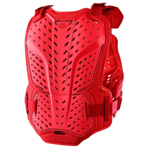 Troy lee designs rockfight ce chest páncél - solid piros színben