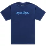 TROY LEE DESIGNS Signature póló - Navy/Aero Blue