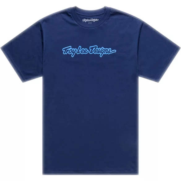 TROY LEE DESIGNS Signature póló - Navy/Aero Blue
