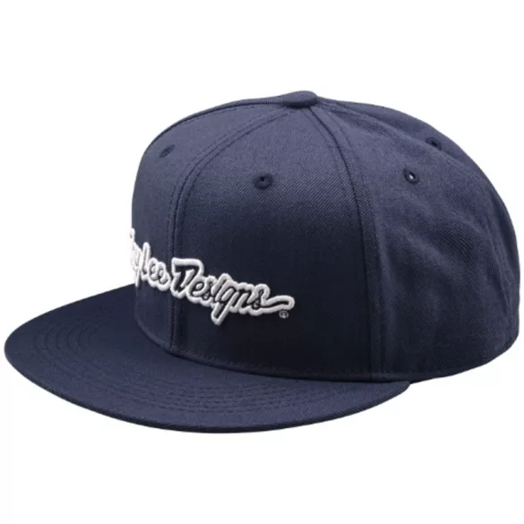 Troy Lee Designs Flat Bill Sapka Signature – Indigo