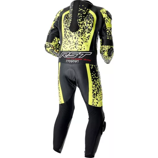 Rst pro series D3O airbag motoros bőrruha - fekete/Flo sárga