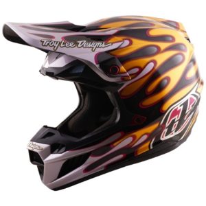 Troy Lee Designs SE5 Carbon Mips bukósisak– Overspray Black/Gold