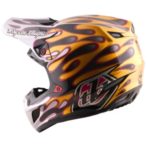 Troy lee designs SE5 carbon mips bukósisak - overspray fekete/arany