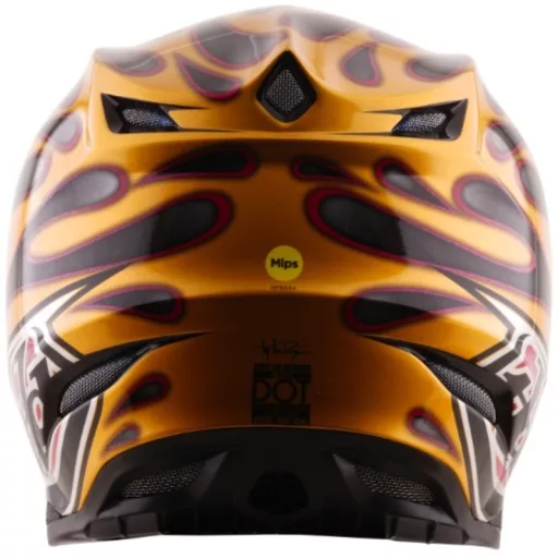 Troy lee designs SE5 carbon mips bukósisak - overspray fekete/arany