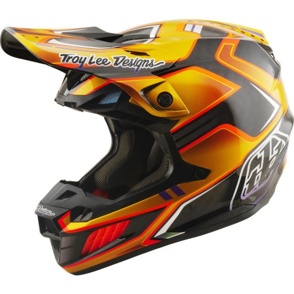 Troy Lee Designs SE5 Carbon Mips bukósisak– Crest Gold