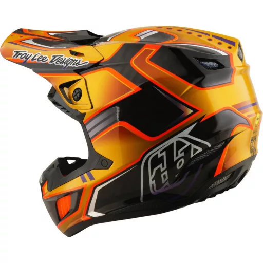 Troy lee designs SE5 carbon mips bukósisak - crest arany