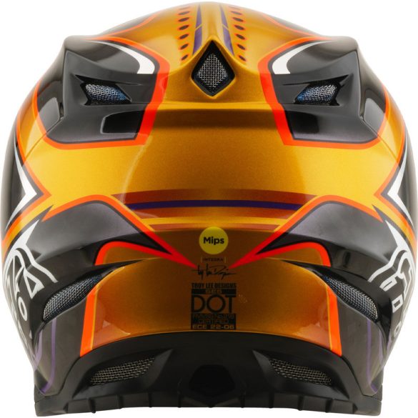 Troy Lee Designs SE5 Carbon Mips bukósisak– Crest Gold
