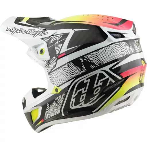 Troy lee designs SE5 carbon mips bukósisak - lined up fehér
