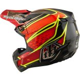 Troy Lee Designs SE5 Carbon Mips Bukósisak– Wings Red