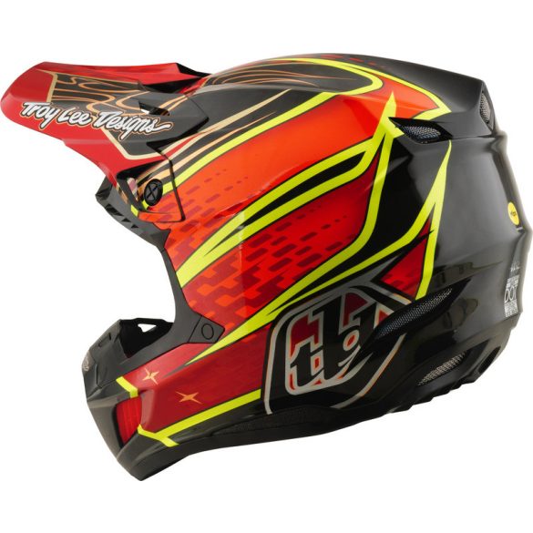 Troy Lee Designs SE5 Carbon Mips Bukósisak– Wings Red