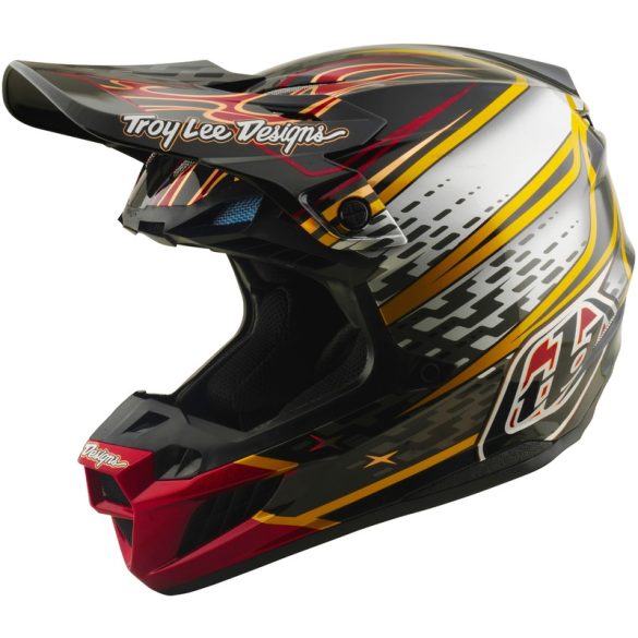 Troy Lee Designs SE5 Composite Mips bukósisak– Wings Black