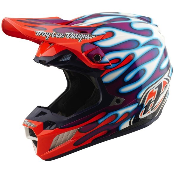 Troy Lee Designs SE5 Composite Mips bukósisak– Overspray Violet/White