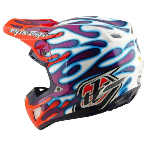 Troy Lee Designs SE5 Composite Mips bukósisak– Overspray Violet/White