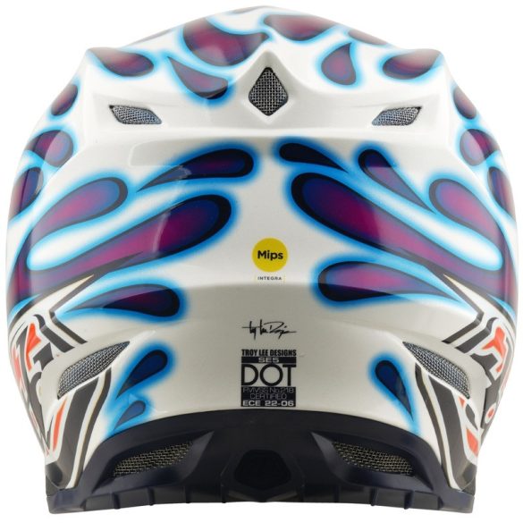 Troy Lee Designs SE5 Composite Mips bukósisak– Overspray Violet/White