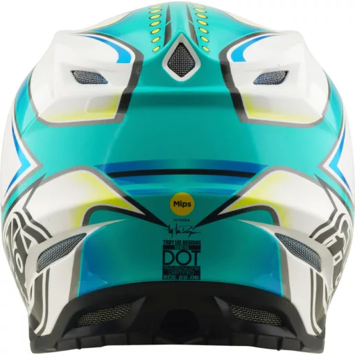 Troy lee designs SE5 composite mips bukósisak - crest real teal kék/fehér