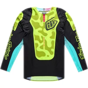 Troy Lee Designs SE Pro gyerek mez-Black/Flo Yellow