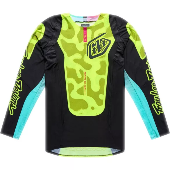 Troy Lee Designs SE Pro gyerek mez-Black/Flo Yellow