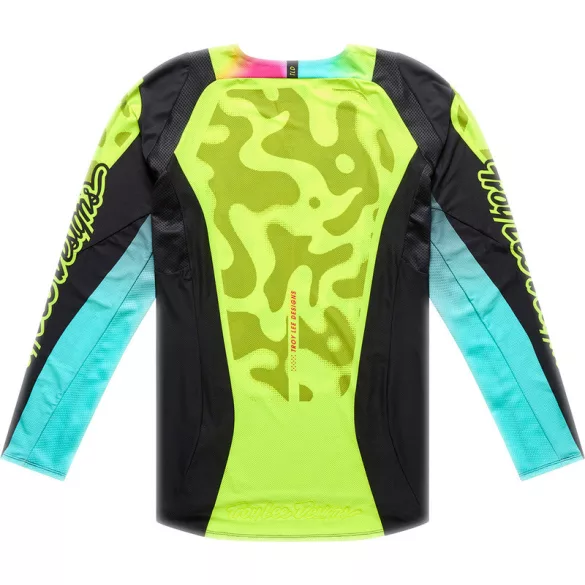 Troy Lee Designs SE Pro gyerek mez-Black/Flo Yellow