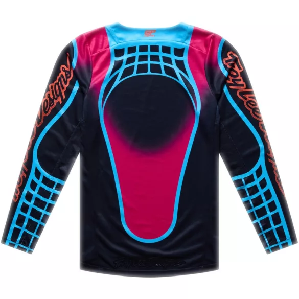Troy Lee Designs GP Pro gyerek mez – Framework Black/Cyan