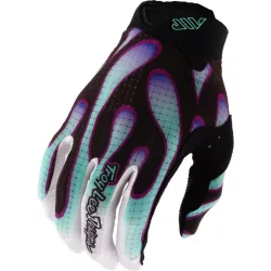 Troy Lee Designs Air Kesztyű– Overspray Black/Real Teal