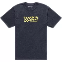 TROY LEE DESIGNS Finish Line póló - Black Heather