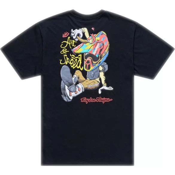 TROY LEE DESIGNS Heritage póló– Black