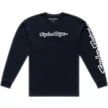 TROY LEE DESIGNS Long Sleeve Signature póló- Black