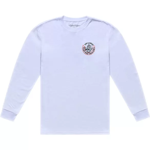 TROY LEE DESIGNS Long Sleeve Carb Club póló - White