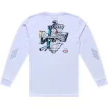 TROY LEE DESIGNS Long Sleeve Carb Club póló - White