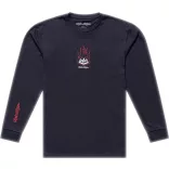 TROY LEE DESIGNS Long Sleeve Flame2 póló - Carbon