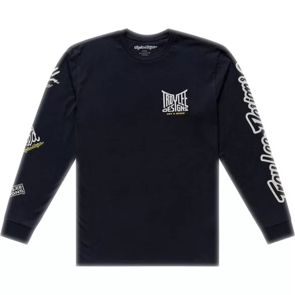 TROY LEE DESIGNS Long Sleeve Handlebar póló - Black
