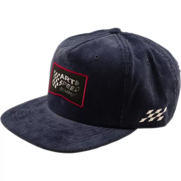 TROY LEE DESIGNS Unstructured Snapback Winners Circle SAPKA- Corduroy Indigo