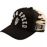 Troy Lee Designs Curved Snapback Finish Line sapka – Black/Pumice