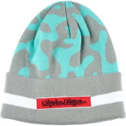   Troy Lee Designs Flow téli sapka – Zsályazöld / Türkizkék terepminta