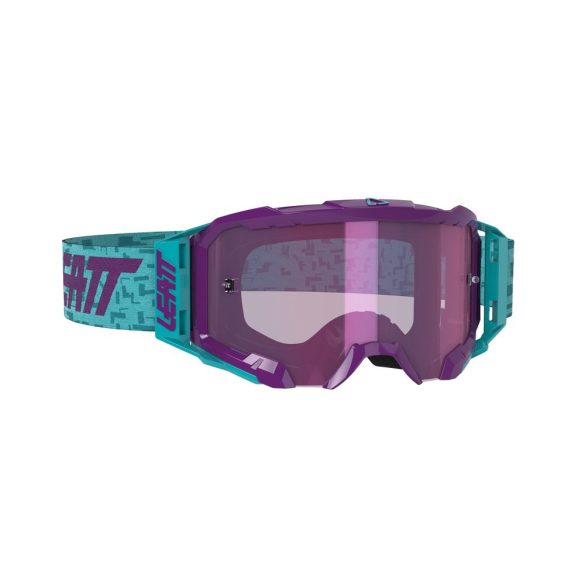Leatt MX Velocity 5.5 Iriz szemüveg, lila-türkiz, lila tükör lencse