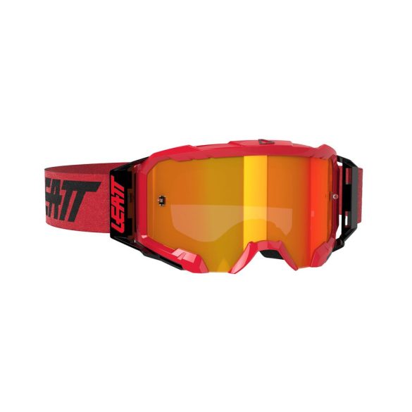 Leatt MX Velocity 5.5 Iriz  2023 szemüveg, piros, piros tükör lencse