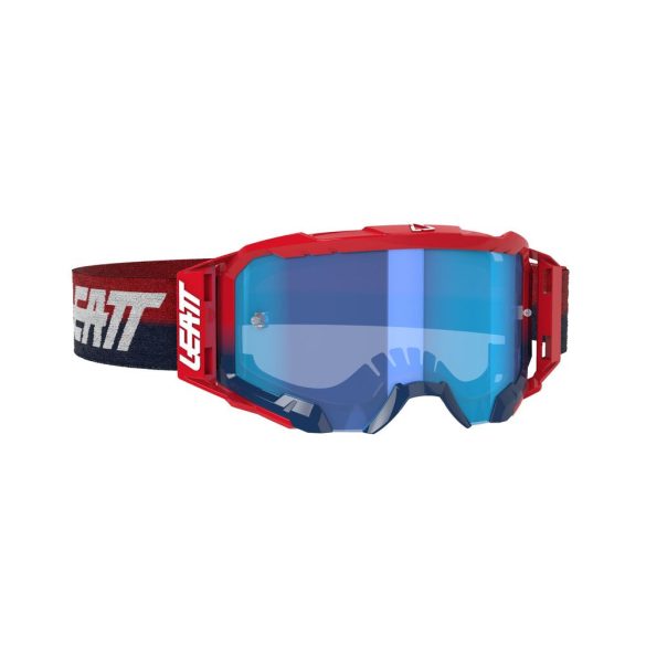 Leatt MX Velocity 5.5 Red szemüveg, piros-kék, kék tükör lencse