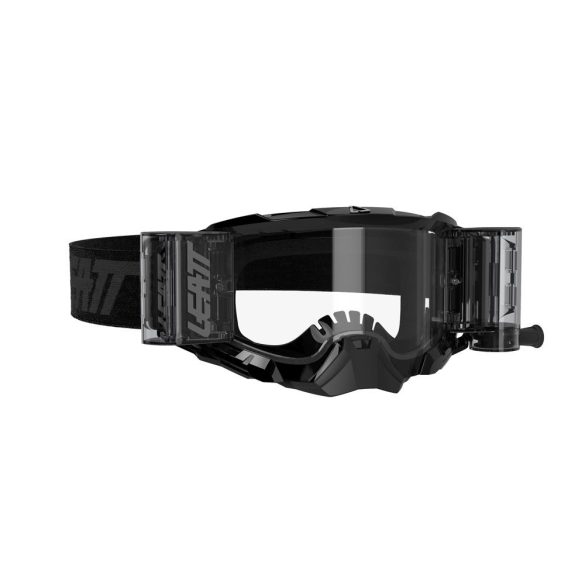 Leatt MX Velocity 5.5 roll-off  2023 szemüveg, fekete, víztiszta lencse