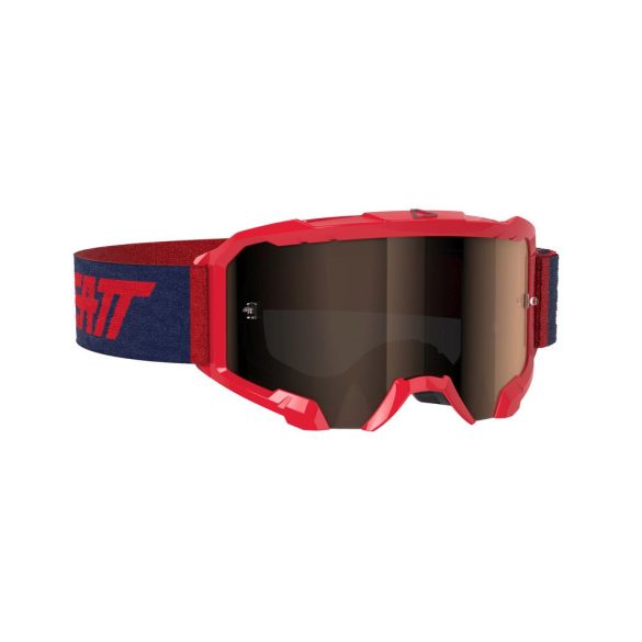 Leatt MX Velocity 4.5 Iriz szemüveg, piros-kék, barna tükör lencse