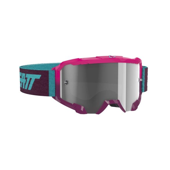 Leatt MX Velocity 4.5 szemüveg, pink-türkiz,  viztiszta lencse
