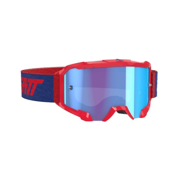 Leatt MX Velocity 4.5 szemüveg, piros-kék, kék tükör lencse