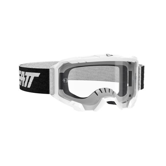 Leatt MX Velocity 4.5 szemüveg, fehér-fekete, víztiszta lencse