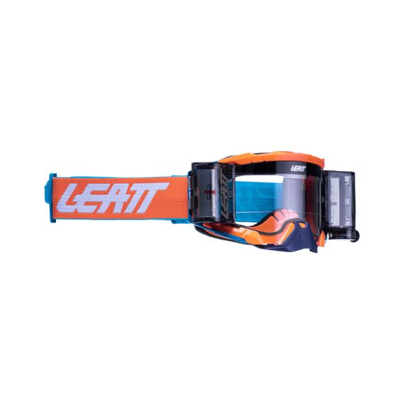 Leatt MX Velocity 5.5 roll-off szemüveg, fluo narancs-kék, víztiszta lencse 