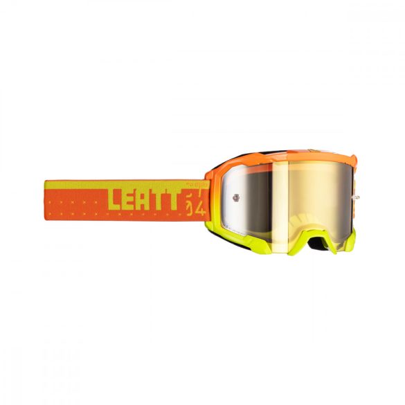Leatt MX  Velocity 4.5 Iriz  2023 szemüveg,narancs-fluosárga, bronz tükör lencse